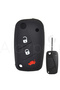 Fiat Compatible Fiorino, Iveco, Ducato, Doblo, Linea, Punto, Stilo, Flat Silicone Key Cover (Black) - 4