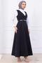 Belted Buttoned Gilet Black Hm2741 - 2