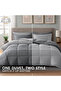 Luxury 4-Piece Down Alternative Comforter Set – Single Size 160x200 cm - 3