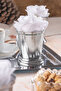 6-Piece Silver Rose Bucket White Velvet Rose Presentation Stand - Decoration - 3
