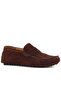 - Brown Nubuck Men's Loafer Shoes 101-6055-11169 - 2