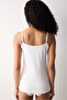 White V Neck Cami Tank Top - Pure Algodon - 6