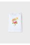 Girl's Sleeveless T-Shirt White-Mint 3021 - 2
