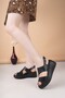 Genuine Leather Women's Daily Comfortable Sandals Dd1926 - 3