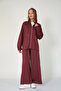 5804 - Stylish Comfortable Hooded Zippered Pants Women's Set - 5