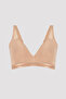 Beige Comfy Mesh Non-Wireless Bra - 5