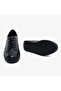 59052 Black Genuine Leather Women's Sneaker Shoes - 7