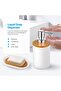 6-pcs Bathroom Accessory Set, Bathroom Set Includes Toothbrush Holder, Soap Dish, Toilet Brush - 4
