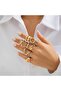 Vita 10 Pieces Gold Ring Set - 2