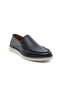 64669 Black Genuine Leather Men's Loafer Shoes - 2