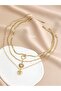 Alun 3-Piece Gold Heart Necklace - 4