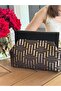 Bahram Petite - Chain, Wooden Fabric Bag, Clutch, Handbag, Shoulder Bag - 5