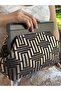 Bahram Petite - Chain, Wooden Fabric Bag, Clutch, Handbag, Shoulder Bag - 3