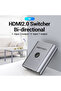 2-Port HDMI Bi-Direction Switcher Silver - 3