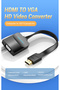 Flat HDMI to VGA Converter 0.15M Black - 2