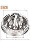 Azonee Stainless Steel Citrus Juicer Lid (2 Pieces) for Wide Mouth Mason Jars, Manual Lemon and Ora - 5
