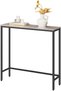 Narrow Console Table 75cm – Slim Entry/Side/Sofa Table, Gray