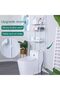 YumLock Dorsa Toilet Storage Rack, 3 Tier Over Commode Shelving, No Drilling, Easy To Assemble, High - 6