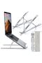 SKY-TOUCH Laptop Stand for Desk, Adjustable ABS+Silicone Foldable Portable Laptop Holder, Ventilated