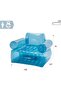 66503NP Inflatable Armchair, 109 cm x 109 cm x 79 cm Size, Transparent Blue - 3