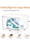 Shoe Storage Box, Clear Shoe Organizer for Closet, Stackable Shoe Boxes Storage Bins, Foldable Shoe - 4