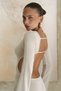 Nadias Window Detail Beige Knitwear Long Dress - 7