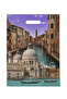 Reinforced Hand-Held Reinforced Shop Bag Italy Venice Print No3 32X42 cm 50Li - 4