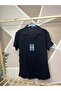 Black - Black Striped Color 2-Piece Viscose Men's Shirt - 3