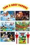 20X30Cm Painted Puzzle Set of 5 - Kby 5 Different Puzzles as Shown in the Image