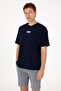 Men's Oversized Fit Crew Neck Navy T-Shirt 50305923-VR033 - 5