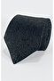 Anthracite Black Patterned Tie and Pocket Square Set – 7 cm