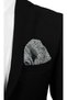Silver Gray Floral Patterned Tie and Pocket Square Set – 7 cm - 6