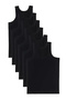 100% Cotton Men's Black Classic 6-Pack Combed Athlete - 3