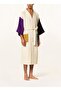 Unisex Kimono Waffle 125 cm Shawl Collar Double Loop Belt - 2