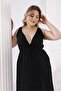 Plus Size Back Tie Detail Elastic Waist Dress - 7