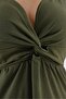 Plus Size Back Tie Detail Elastic Waist Dress - 2