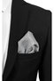 Premium Microfiber Tie with Paisley Pattern in Silver Grey - 7 cm Modern Cut - 4