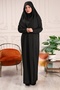 One Piece Economic Prayer Dress - Black