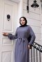 Lara Belted Dress Gray - 2