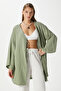 Women's Sandra 100% Cotton Muslin Lace-Up Khaki Kimono - 6