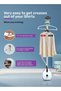 Garment Steamer 2000W Vertical Portable Fast Heat Clothes Steamer Dual Steam Levels Water Tank 1.8 L - 5