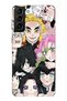 Samsung Galaxy S21 Plus Compatible Demon Slayer Manga Transparent Silicone Case