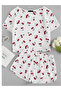 Cherry Patterned Super Soft Pajama Set - 6