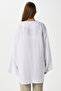 Women's Sandra 100% Cotton Muslin Lace-Up White Kimono - 7