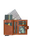 Palermo Leather Wallet with Card Holder Mechanism RST2EF Tan - 4