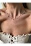 Stainless Steel Imported Pearl and Stone Necklace - 3