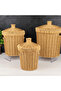 Rattan 3-Piece Potato Onion Garlic Basket