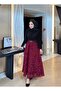 Rose Skirt Burgundy