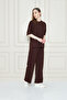 Women's Plain Oversize Modal Fabric Short Sleeve Tracksuit Set - 4