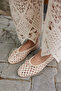 Single Women Beige Organ Imported Shoes - 6